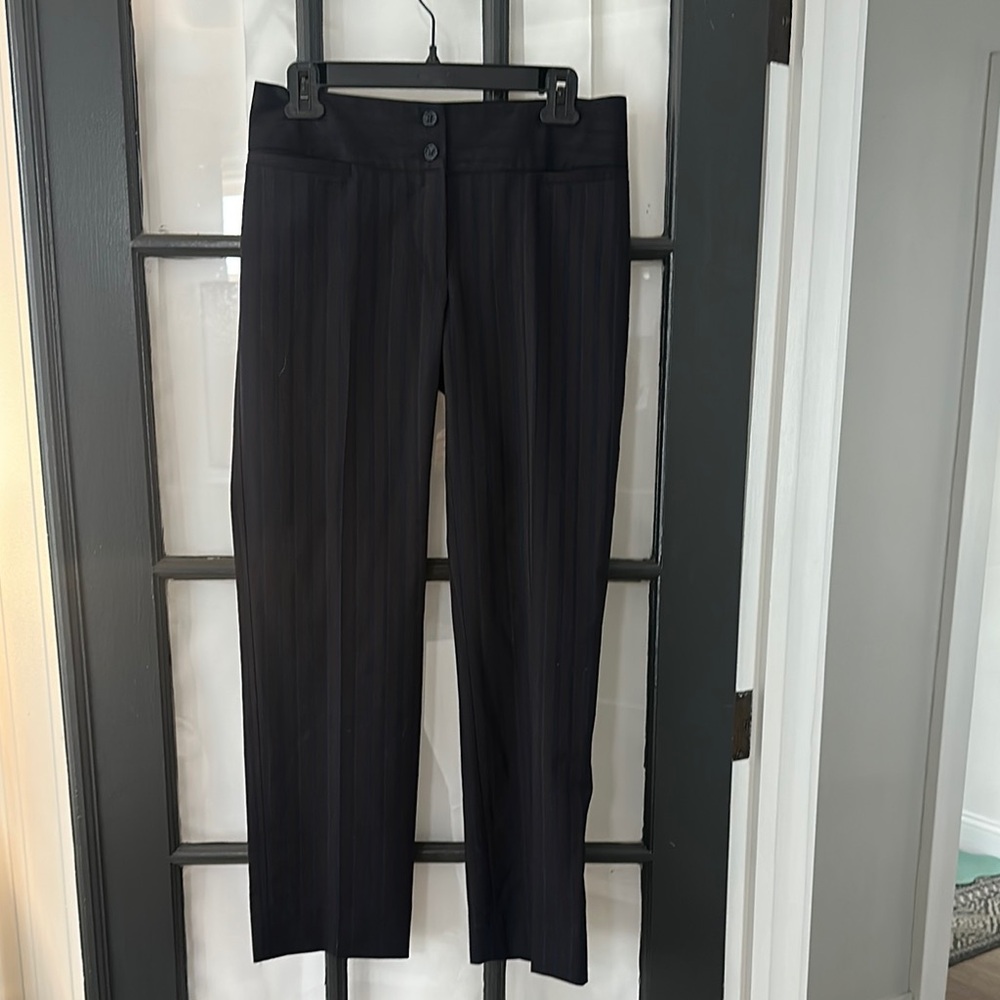 Dolce & Gabbana striped brown navy 100% virgin wool trousered eu42